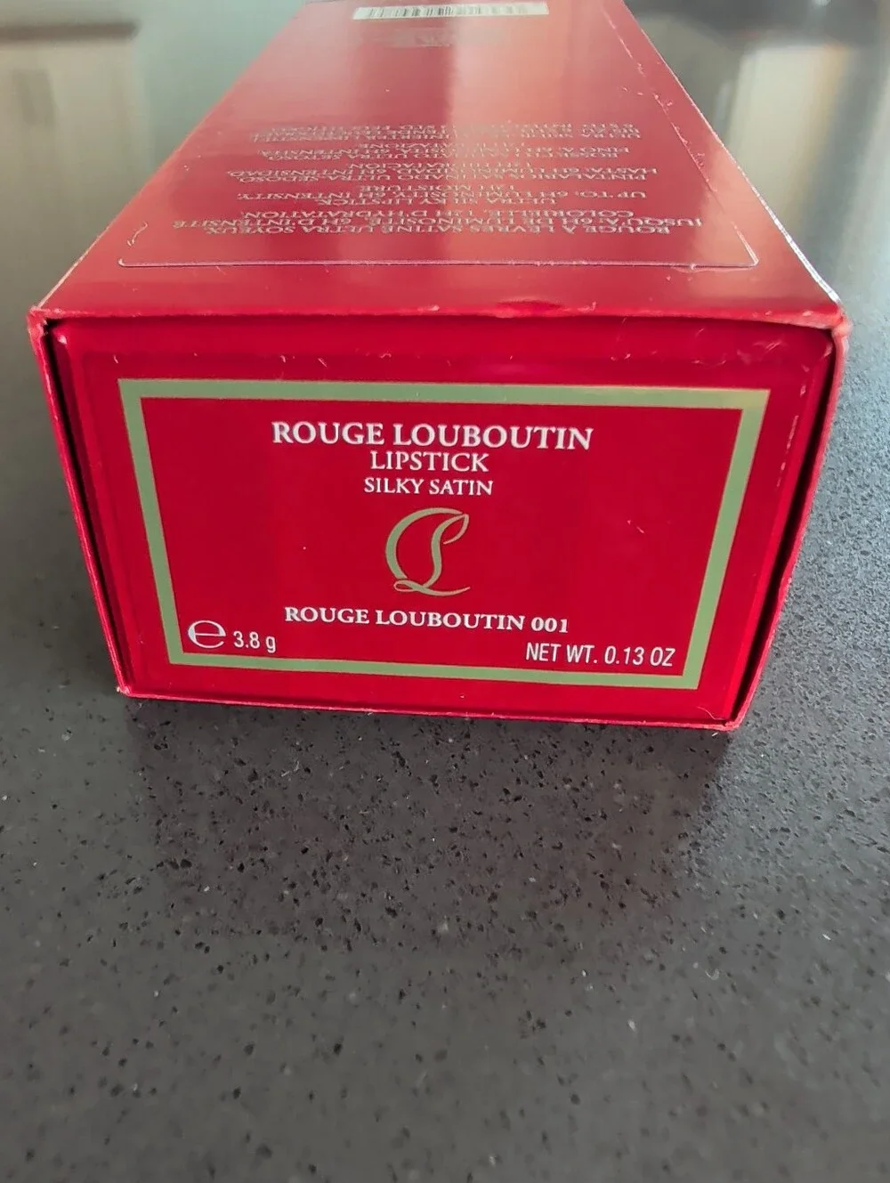 New CHRISTIAN LOUBOUTIN Silky Satin Lip Color ROUGE LOUBOUTIN 001 NIB/3.8g